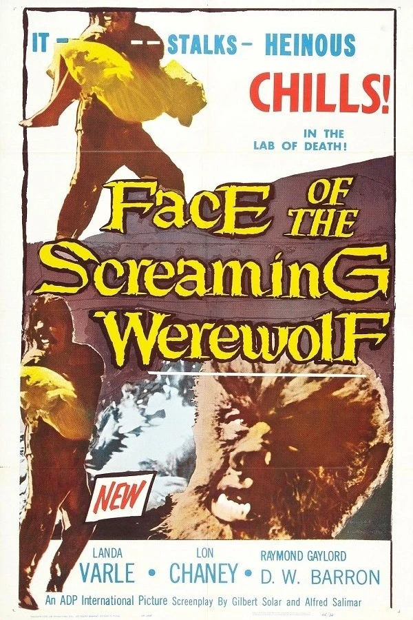 Face of the Screaming Werewolf Poster