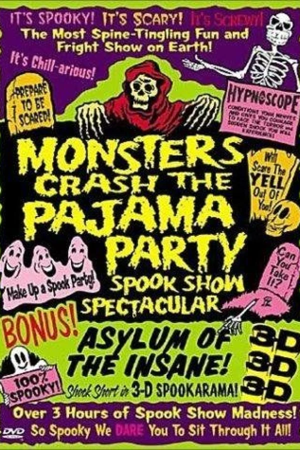 Monsters Crash the Pajama Party - Spook Show Spectacular Poster