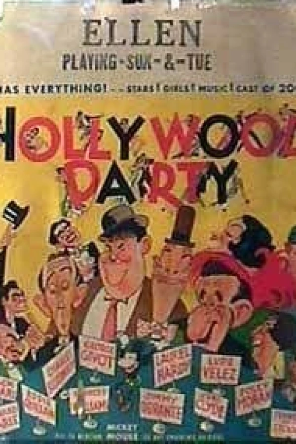 Hollywood Party Poster