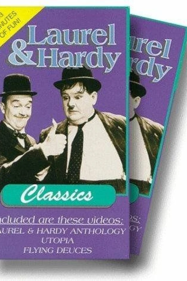 A Laurel and Hardy Cartoon Poster