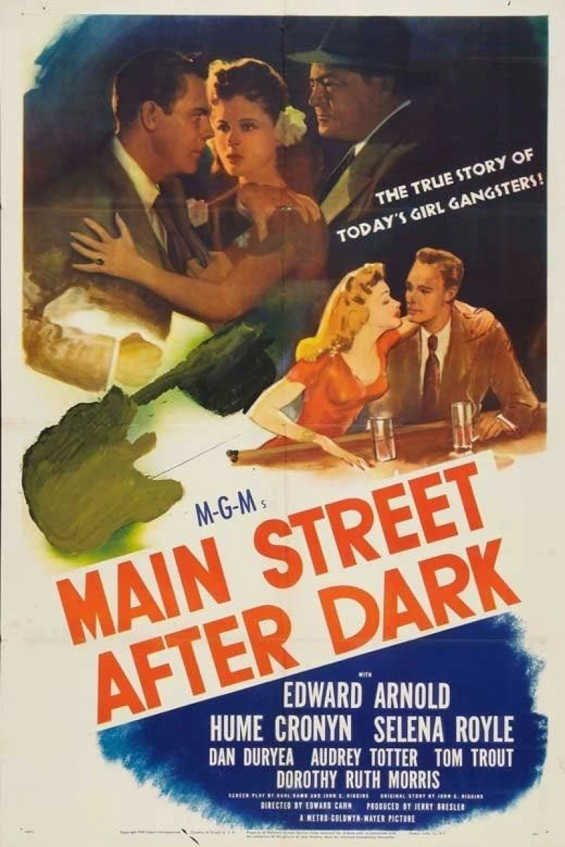 Main Street After Dark Poster