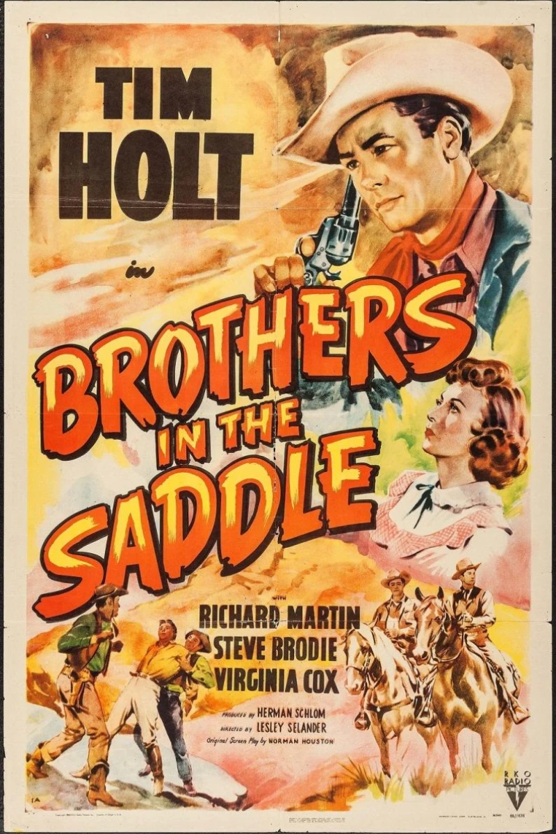 Brothers in the Saddle Poster