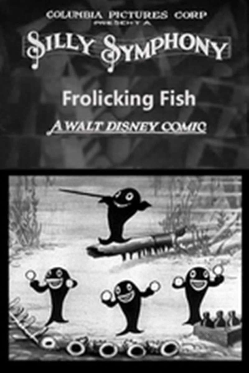 Frolicking Fish Poster