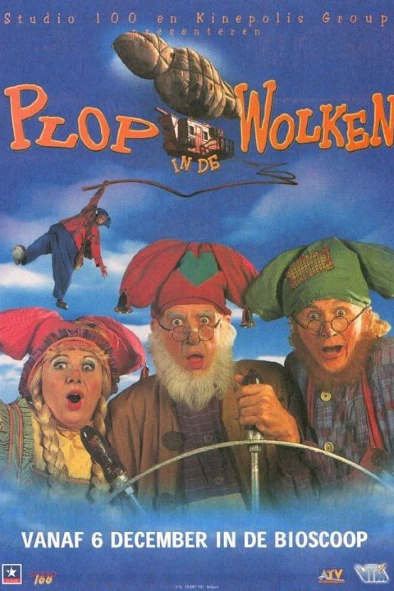 Plop in de wolken Poster