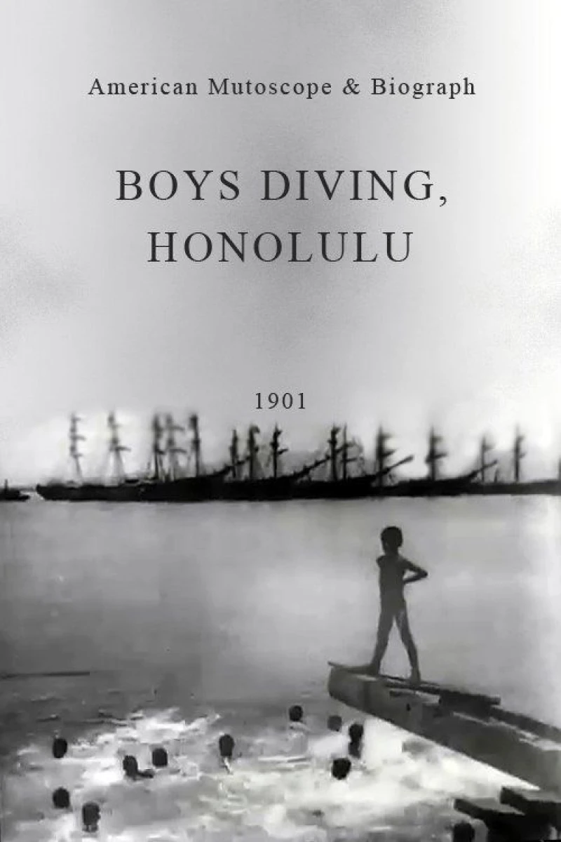 Boys Diving Poster