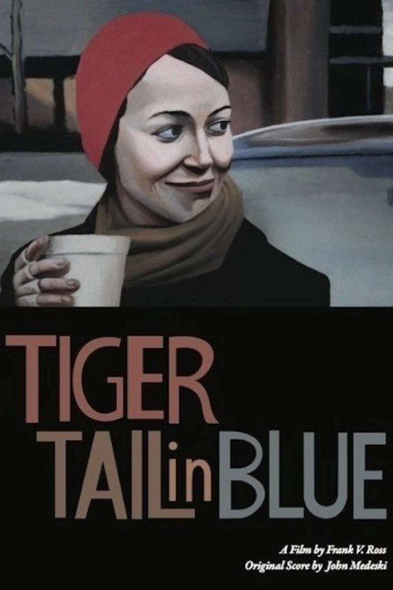 Tiger Tail in Blue Poster