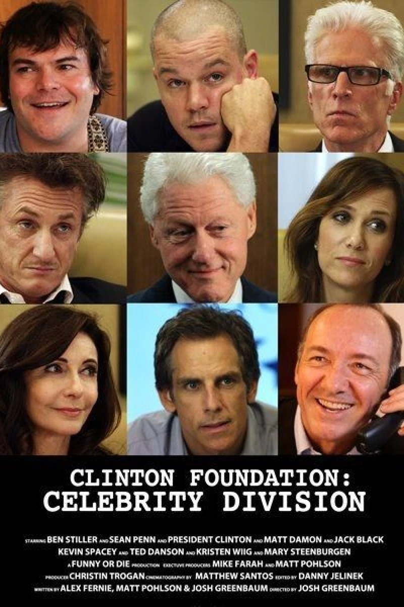 Clinton Foundation: Celebrity Division Poster