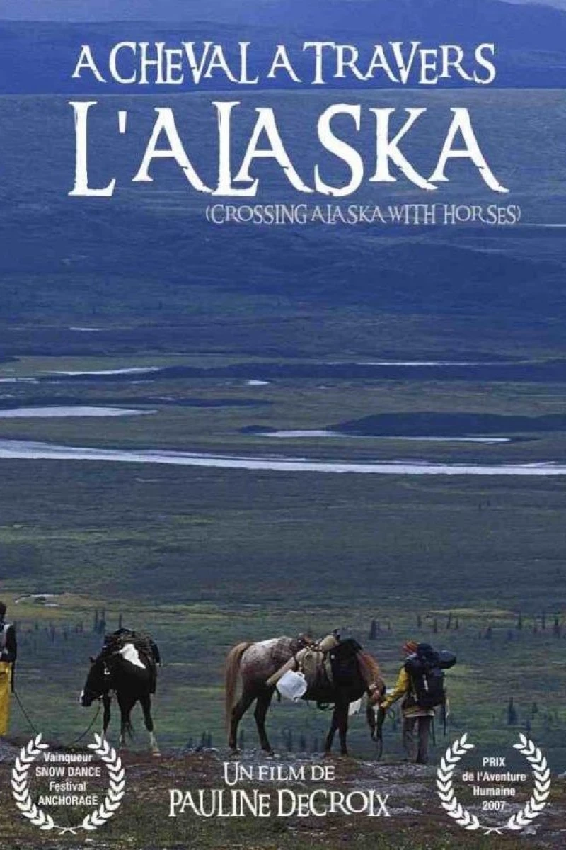 A cheval à travers l'Alaska Poster