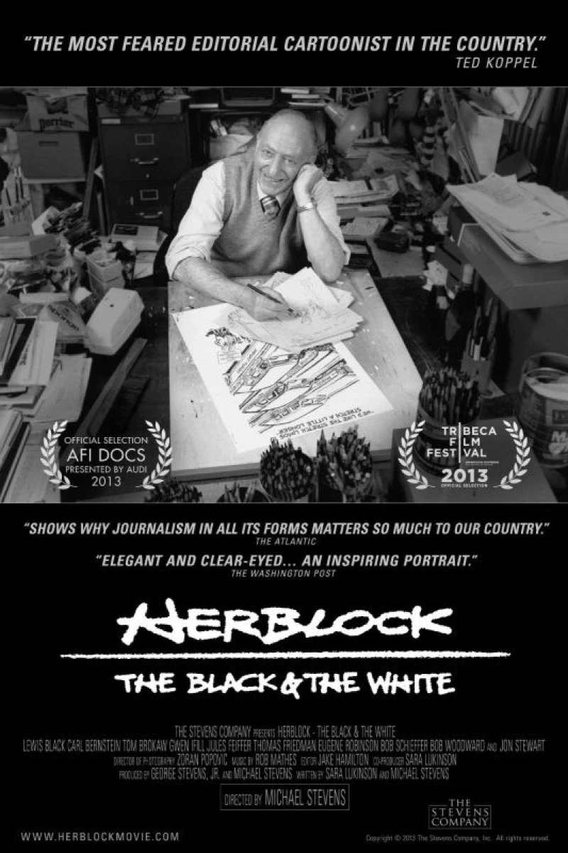 Herblock: The Black the White Poster